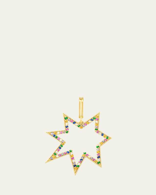 L'Etoile Tutti Frutti 18K Yellow Gold Charm with Gemstones and Diamonds